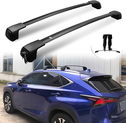 Eleva tu Lexus NX 2015-2021 barras transversales mejoradas con cerradura para un viaje seguro y elegante por carretera