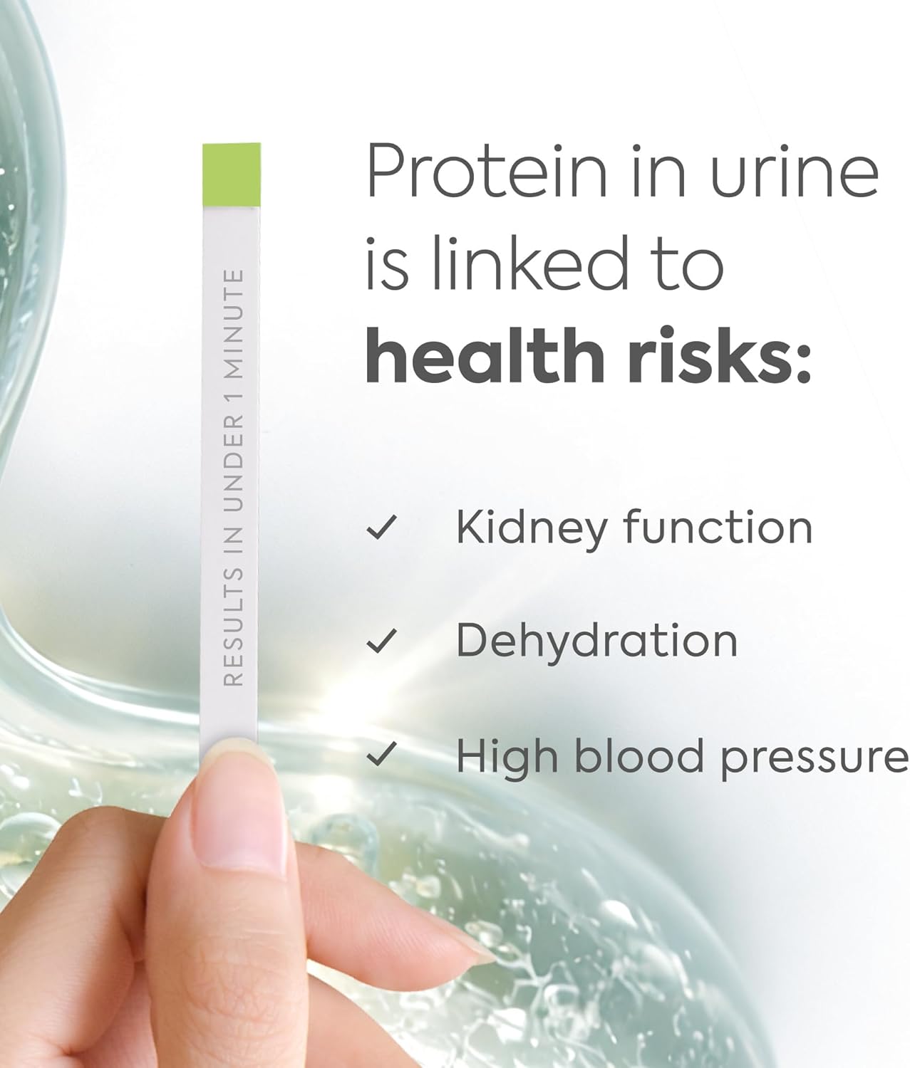 Diagnox Health Urine Protein Test Strips | at-Home Proteinuria Monitoring | Individually Wrapped, Fast 60-Second Results | Easy Urinalysis Test, Pack of 30 - Image 5