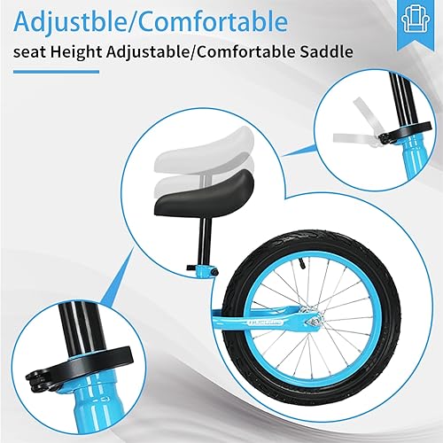 Miniatura 4 de Bicicleta infantil para niñas y niños de 3, 4, 5, 6 años, bicicletas para niños de 14 pulgadas con ruedas de entrenamiento y freno de mano,