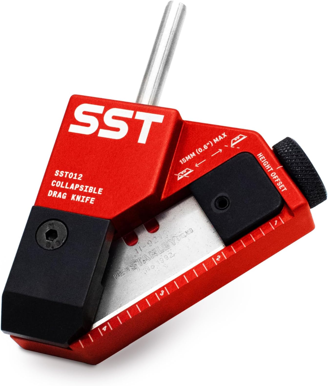 SST Drag Knife (1/4"" Shaft), Red