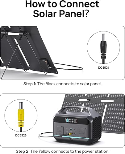 Miniatura 4 de Generador solar de 600 W (sobretensión de 1200 W), estación de energía portátil con panel solar de 100 W, batería LFP de 576 Wh (180,000 mAh) con