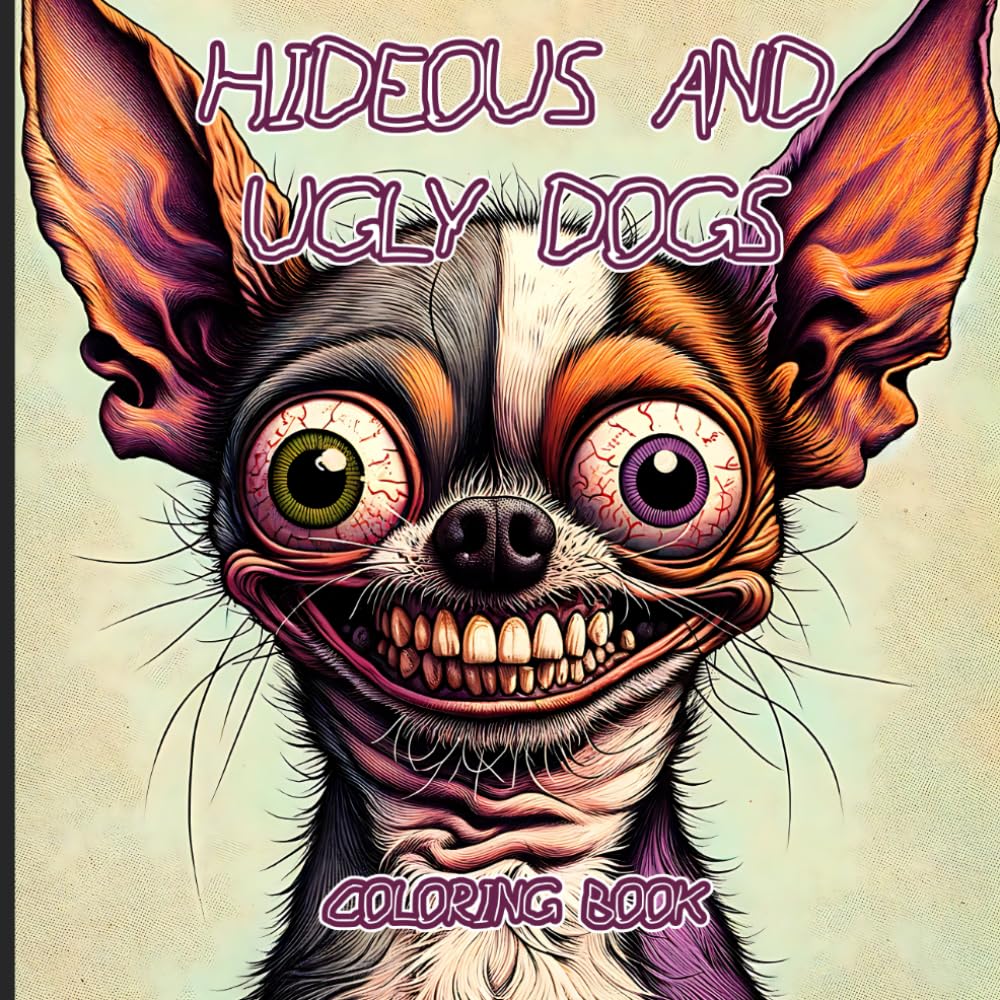 Hideous and Ugly Dogs Coloring Book: Hilarious Hounds - Perfect Funny Gag Gift - Ugly Animal Series