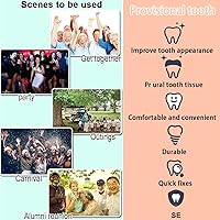 Vista 7 de Kit de reparación de dientes falsos, kit de reemplazo provisional de dientes falsos para restauración provisional 100% nuevo 1.0 fl oz -1 botella