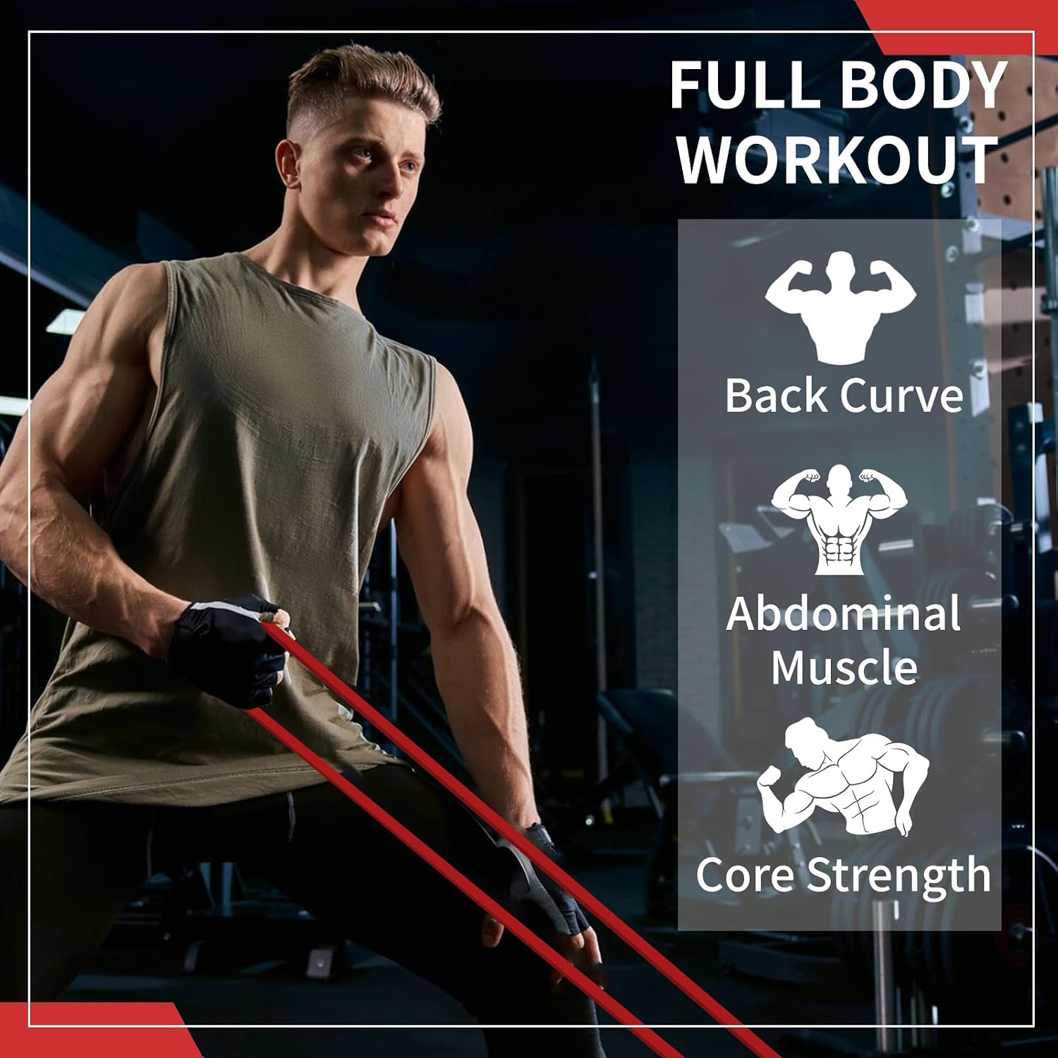 12-Pack Resistance Bands Set - Pull Up Assist, Strength Training & Physical Therapy for Home Gym | Exercise Loop Bands for Men & Women image 5