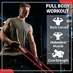 12-Pack Ensemble de bandes de résistance - Aide à la traction, entraînement de force & Thérapie physique pour la gymnastique à domicile & Femmes