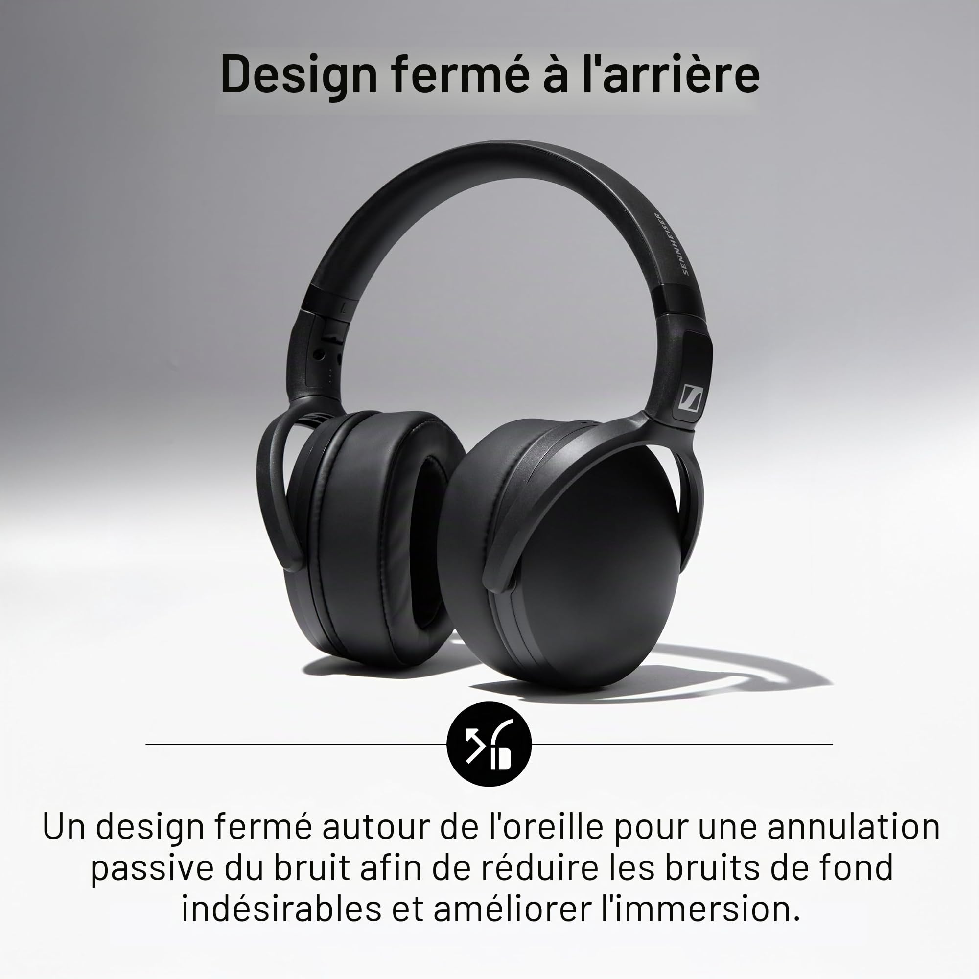 Sennheiser HD 400U - Casque Supra-auriculaire avec télécommande Intelligente ̶ Noir