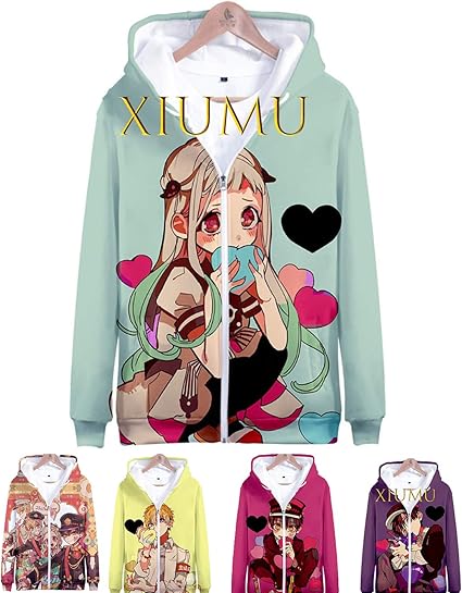 Amazon Xiumu地縛少年花子くん はなこくん やしろ ねね 七峰さくらコスプレ衣装 Cosplay プレゼント 祭り仮装 コスチューム 衣装 アニメ カジュアル スウェット パーカー ベーシック 男女兼用 長袖 フーデット トレーナー コスプレ 仮装 通販