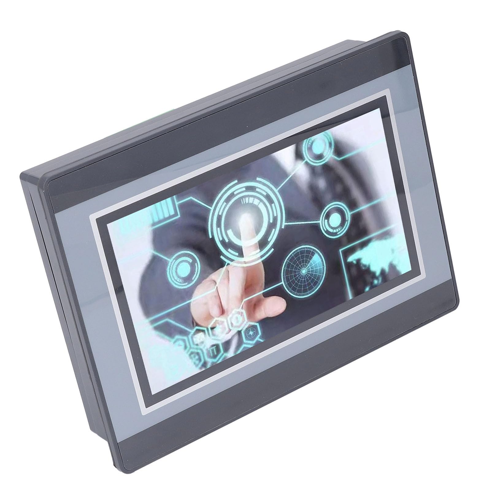Macchina Integrata con Touch Screen PLC, PLC HMI 7 Pollici 12 in 8 Out Touch Screen Tutto in con Pannello PLC Integrato 0-10 V 4-20 MA MODBUS Analogico (uscita relè),