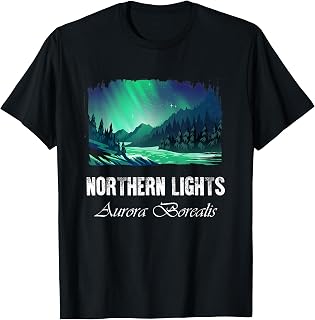 Northern Lights, Aurora Borealis T-Shirt T-Shirt