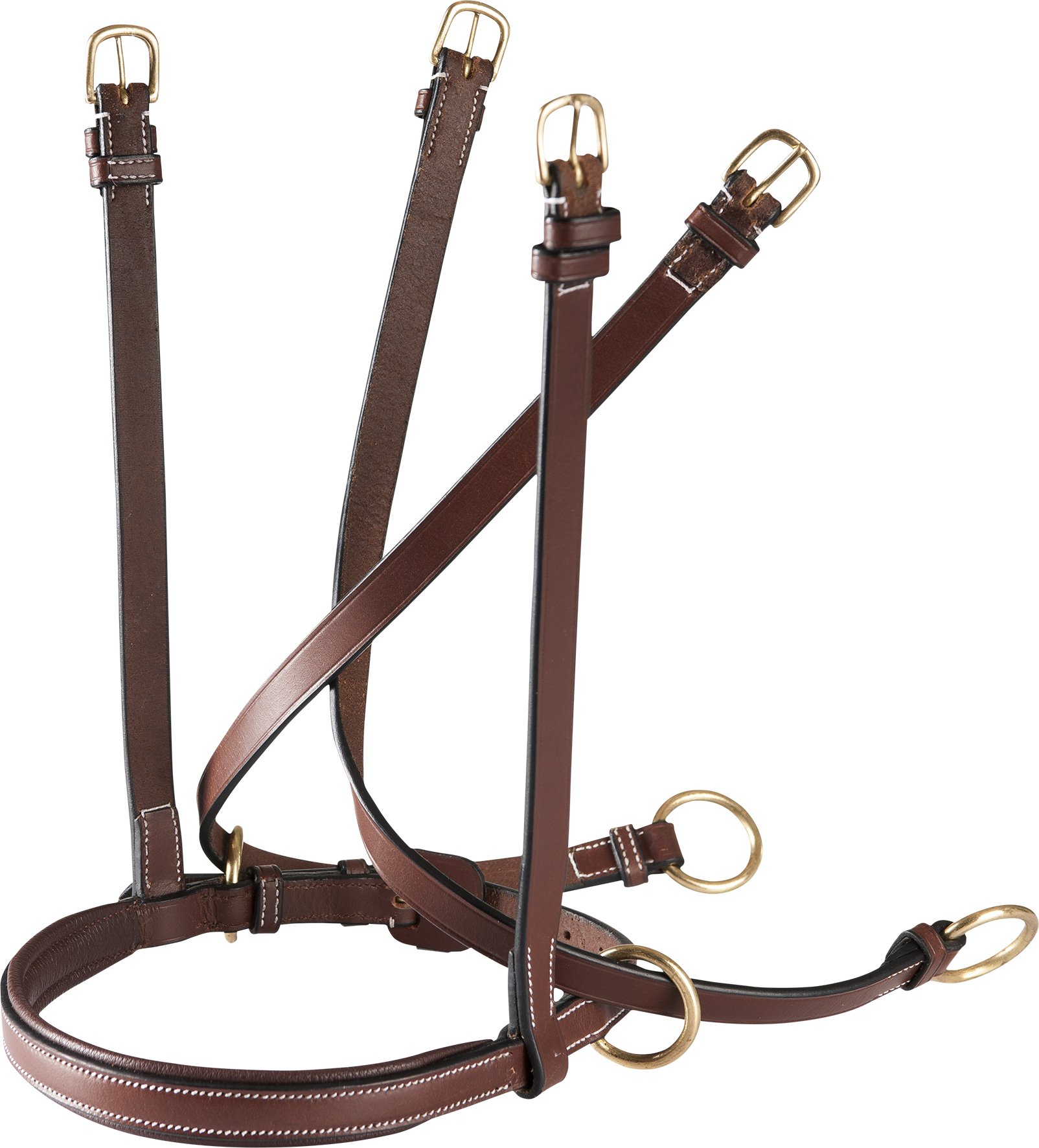 Eric Thomas Pro Bitless Noseband - Havana, Forro Havana, tamaño