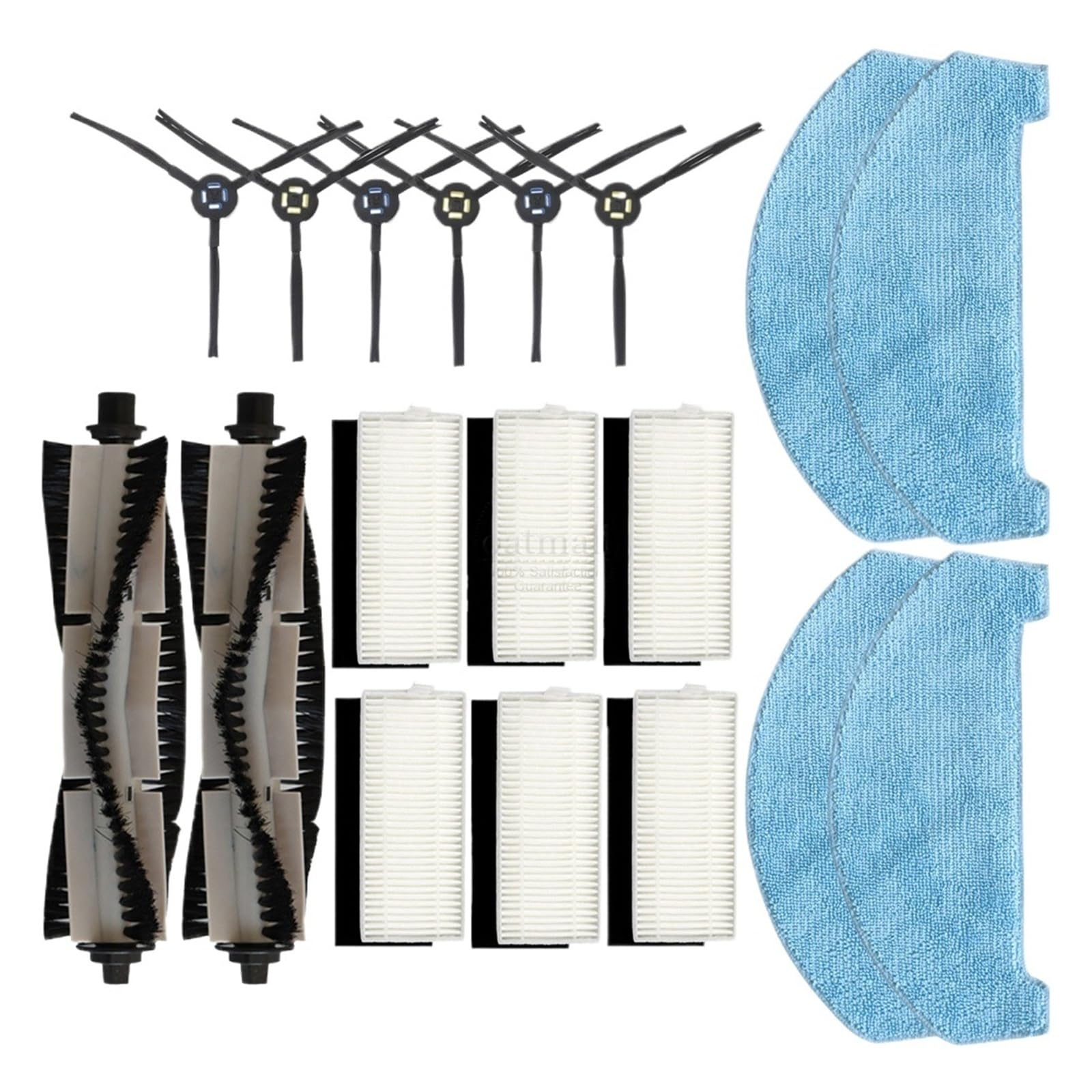 KKUWVEAMP Robot Vacuum Cleaner Side Brush Mop Cloth ，Compatible For ILIFE ，T20S A20 V3X ，Vacuum Cleaner Accessory Replacement(D)