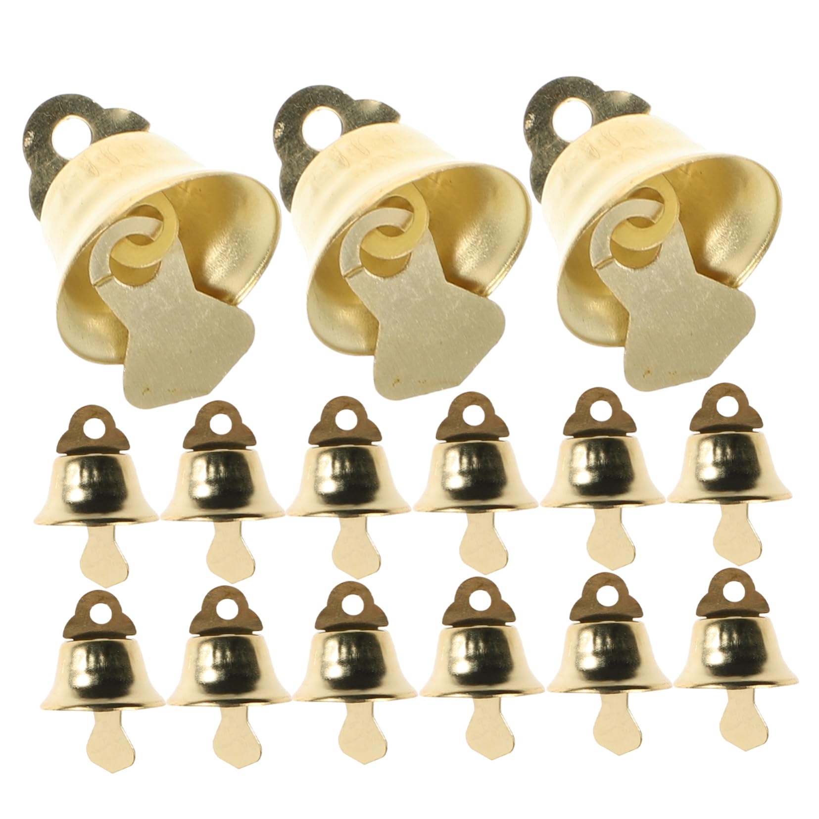 GLEAVI 120piezas Campanas Navideñas Doradas De Colgante De Bricolaje para Árboles De Navidad