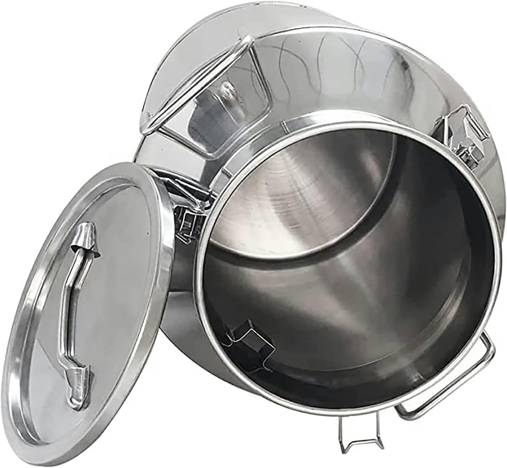 GTHTUHFD Stainless Steel Milk Can With Airtight Lid, 5-58L Dairy Pot For Transport & Storage,28L