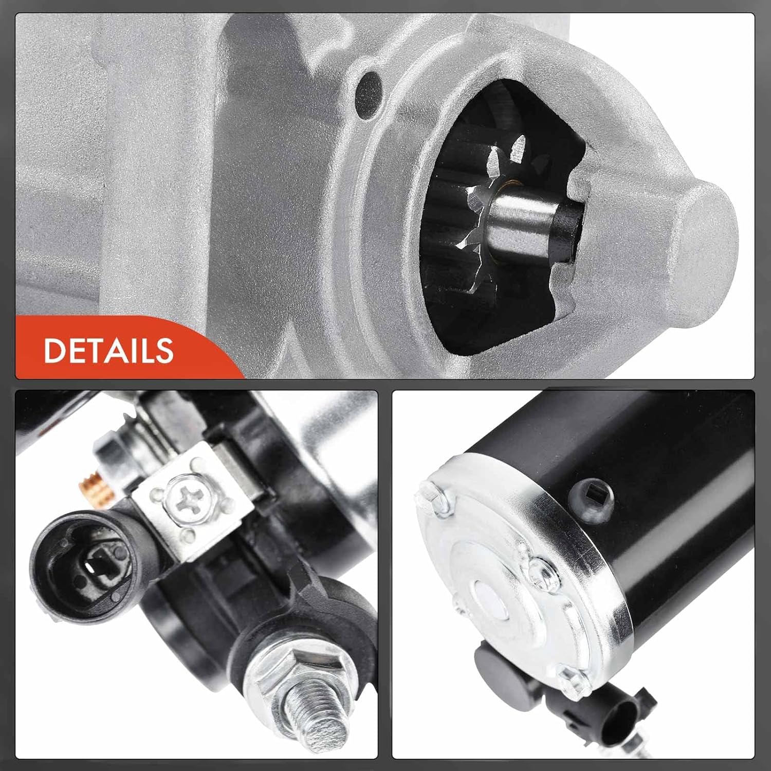 A-Premium Starter Motor Compatible with Chevy Silverado 1500 14-18, Tahoe, Express, Suburban & GMC Sierra 1500 14-18, Savana, Yukon, 4.3L 5.3L 6.2L, 12V 1.7KW 10-Teeth, Replace# 12655055, M0T24072
