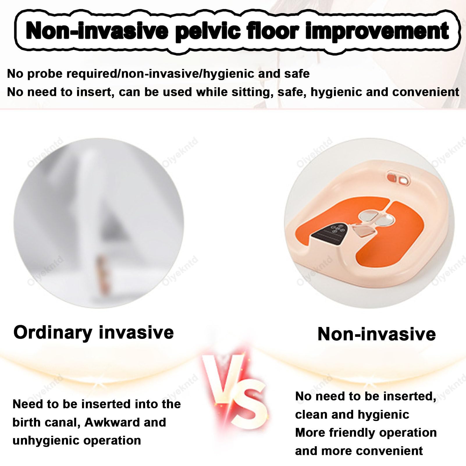 Esercizi per il pavimento pelvico Kegel, allenatore per il pavimento pelvico per donne e uomini, display per l'allenamento dei muscoli del pavimento pelvico, 5 livelli di intensità regolabili