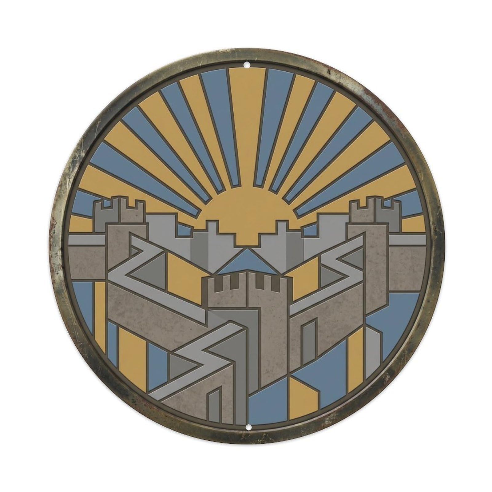 Hadrian Radiant Wall Travel Metal Tin Sign