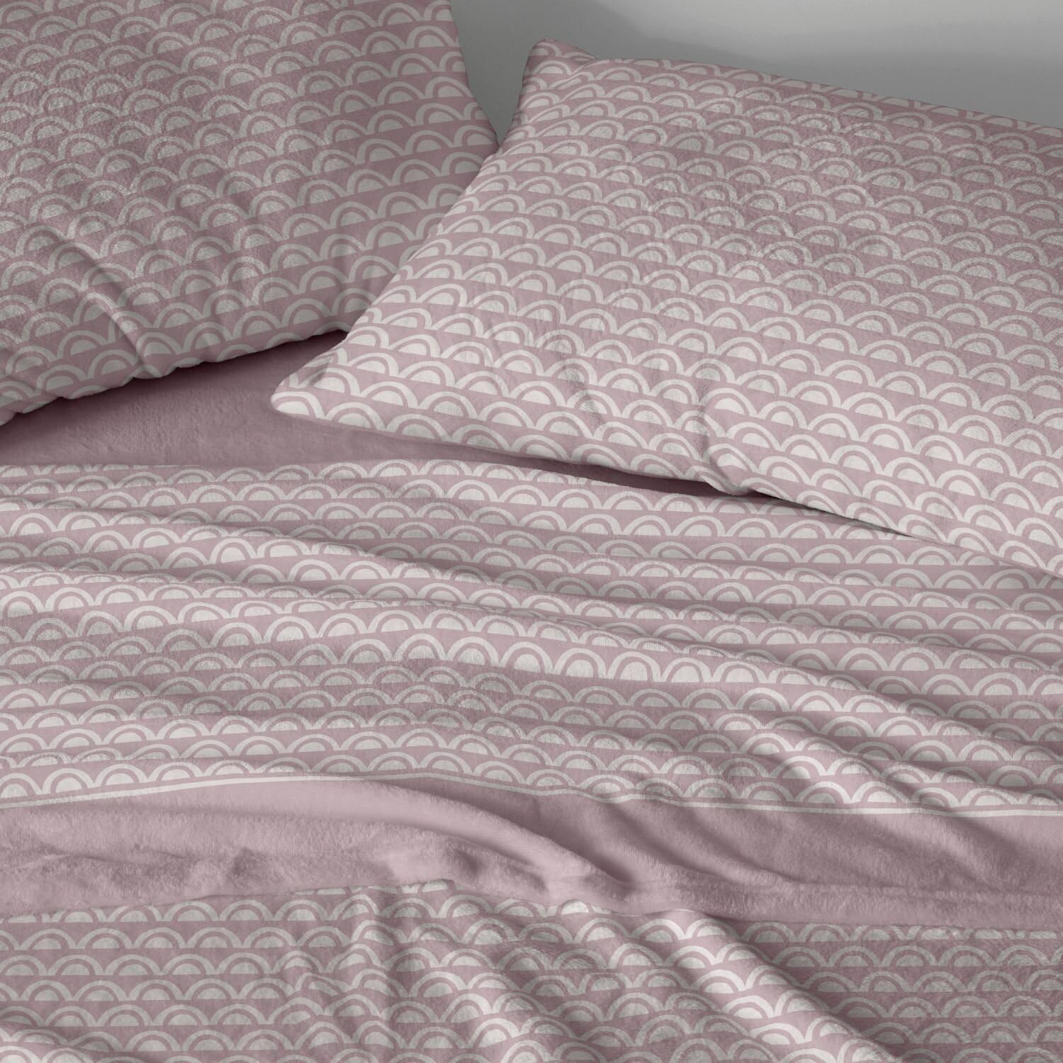 Burrito Blanco | Sábanas de Coralina | Cama de 135cm. (+Medidas Disponibles) | Sábanas Invierno | Diseño 767 | Color Granate (135x190/200cm.)