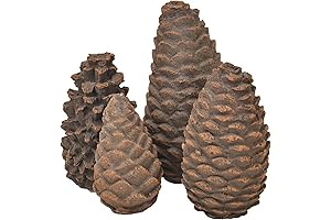 Stanbroil Gas Fire Logs Decorative Ceramic Pine Cones
