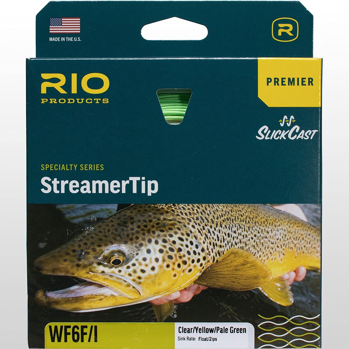 Rio Premier Streamer TIP WF7F/S6, Green, Clear - Image 3