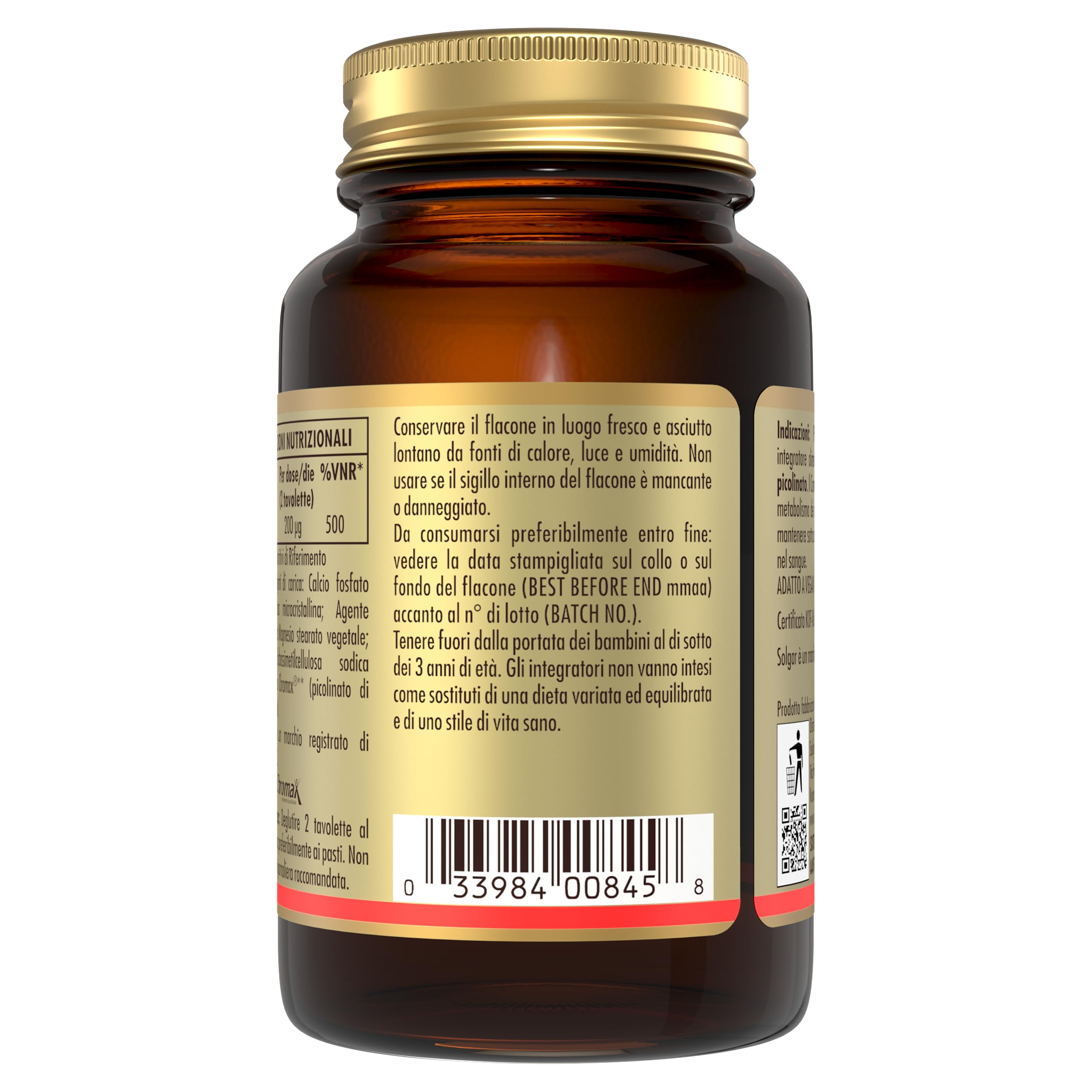 Solgar, Picocromo super concentrato, 90 capsule