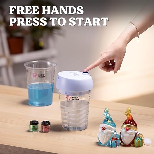Miniatura 3 de LET'S RESIN Mezclador automático de resina, mezclador epoxi fácil de limpiar, agitador eléctrico para mezcla de 24 onzas líquidas, suministros de