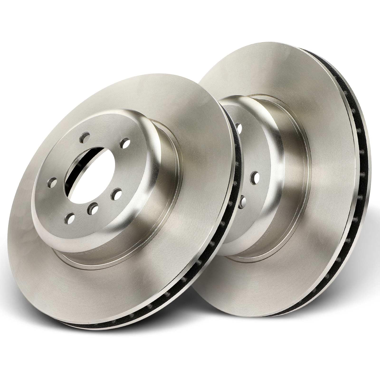 Frankberg 2 discos de freno + 4 pastillas de freno con lubricante de freno delantero izquierdo y derecho. Compatible con 5 series E60 525 530 540 545 550 2002-2010 6er E63 630 645 650 Replace #