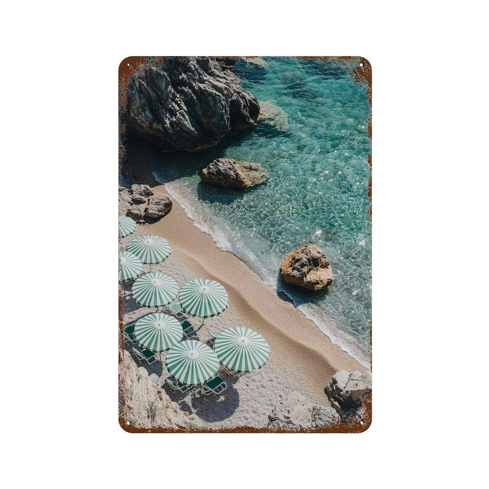 xiaoxiaoshen Coastal Wall Art, Photography Prints0 Wall Decor Art Metal Tin Poster Modern Home Decor Art Home Bar Shop Decorations Vintage Sign 30x20cm