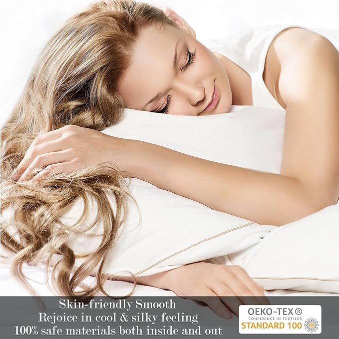 Set 4 Almohadas Queen Tamaño Reina Relleno Alternativo a Pluma miniatura 8