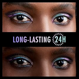 BEPHOLAN Metallic Eyeliner, Blue Purple Shifting Colors Glitter Waterproof Eyeliner, 24h Long-Lasting Pen, Purple-Blue (NORTHERN LIGHT)