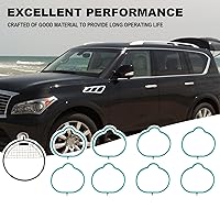 Vista 7 de MS96945 Juego de juntas de colector de admisión, se adapta a Armada 2005-2017, NV2500 NV3500 2008-2012, 2008-2012 Pathfinder, Titan 5.6L 2004-2015
