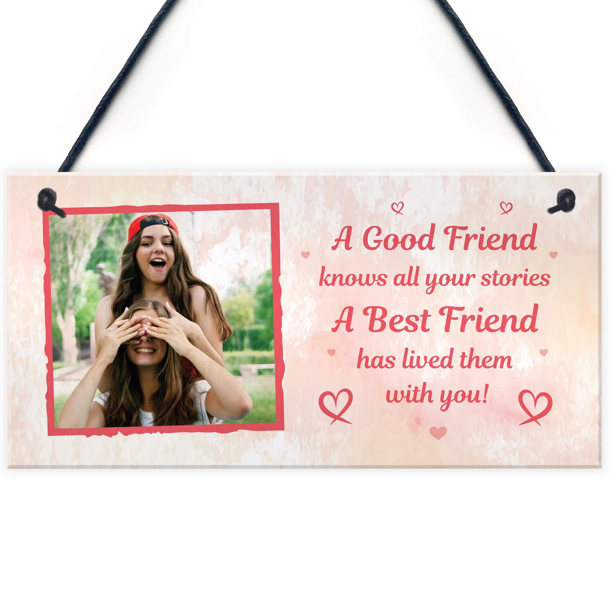 Personalised FRIENDSHIP Gift Best Friend Plaque Birthday Thank You Gift For Her Keepsake Sign