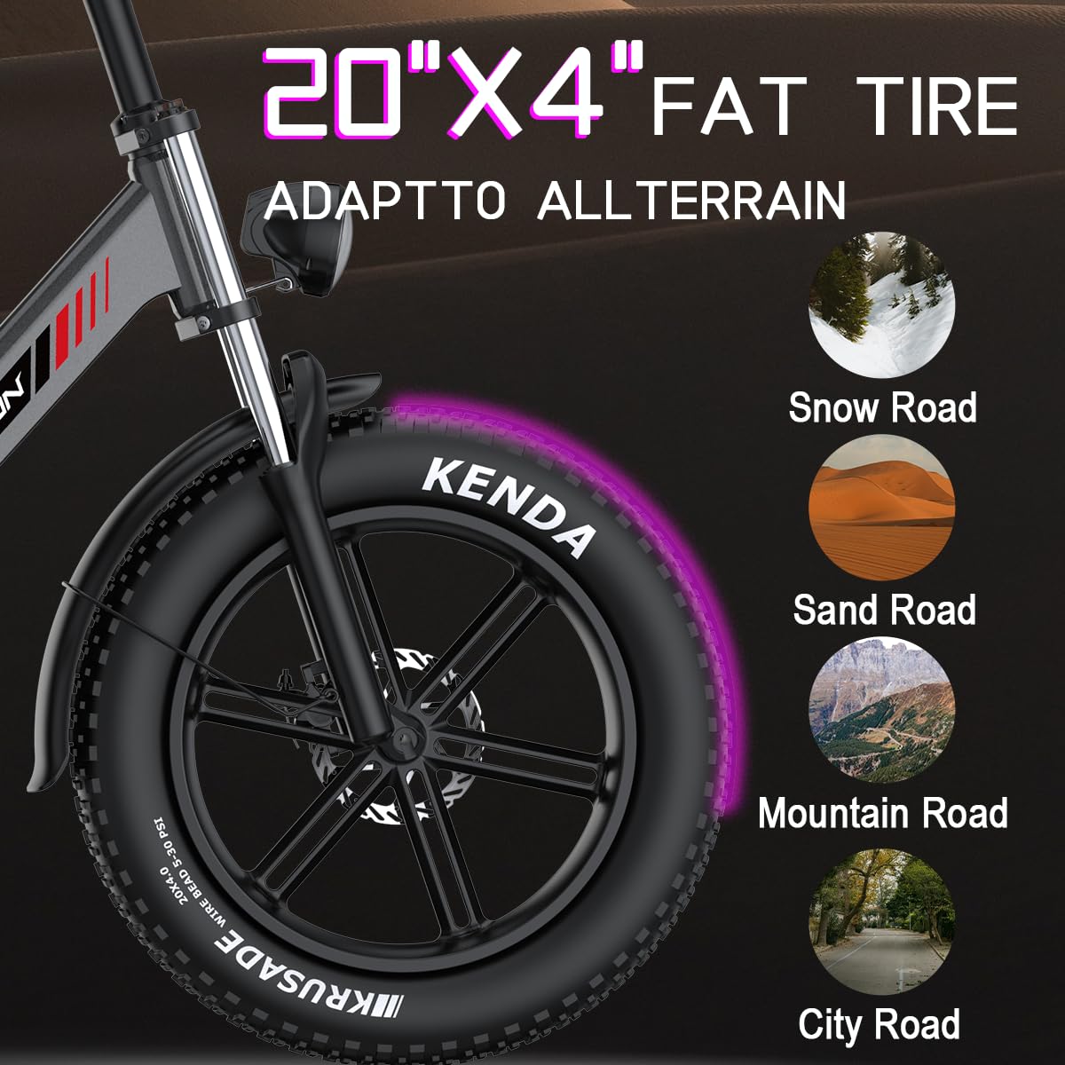 C6 Vélo électrique pour Les Adultes Adolescents 16+ Moto électrique Rapide Ebike Fat Tire avec Batterie 48V 17.5AH EBike Range of 40MI Mountain