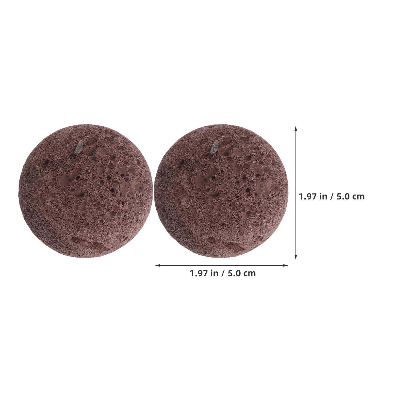 Lavastein Saunasteine 6 Stück Rote 5cm Sauna Ersatzsteine mit Aromatherapie Diffusor für Sauna Aufguss und Dampfbad