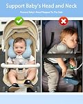 KAKIBLIN Baby Travel Pillow, Upgraded Baby Neck Pillows for Car Seat, Infant Neck Support Pillow for Head and Neck,Newborn Head Support for Car Seat,Pushchair