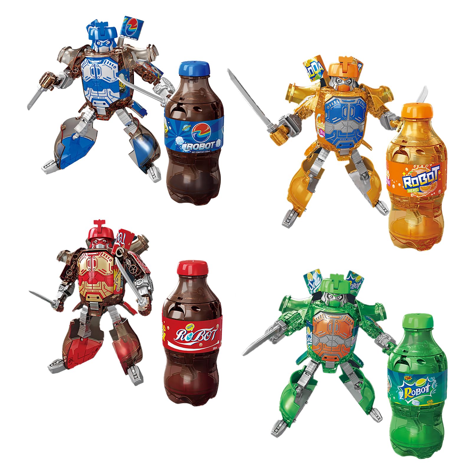 BOT グッズ Amazon.com: Atlodas 2025 New Beverage Bottles Deformation Robot