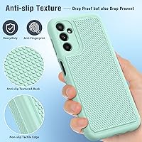 Vista 5 de FNTCASE Funda para Samsung Galaxy A14 5G funda protectora de doble capa resistente para teléfono celular, a prueba de golpes, resistente con parte