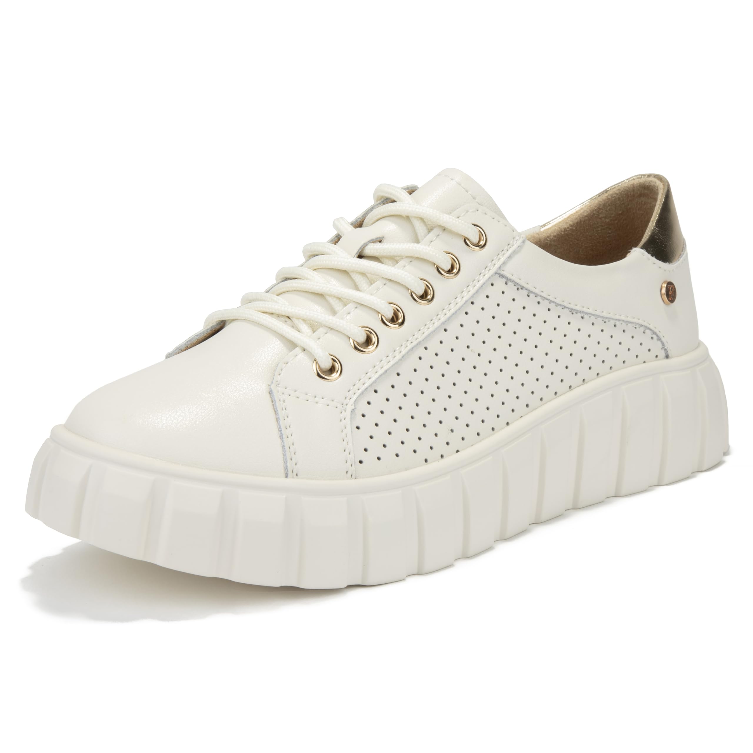 FILIPPO Sneaker da donna con plateau in pelle – scarpe da donna – scarpe basse