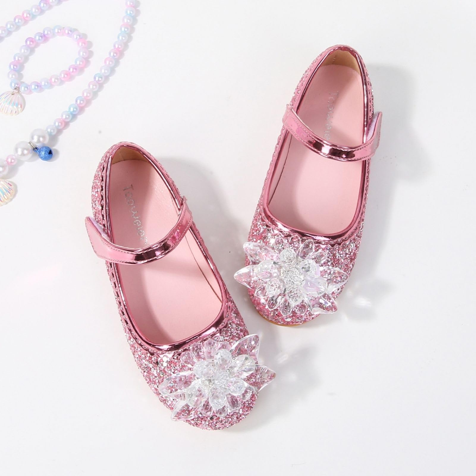 Zapatos de Princesa para Niñas Zapatillas Planos Elsa Zapatos de Baile Deportivos para Niños Adecuados para Fiestas de Disfraces Cosplay