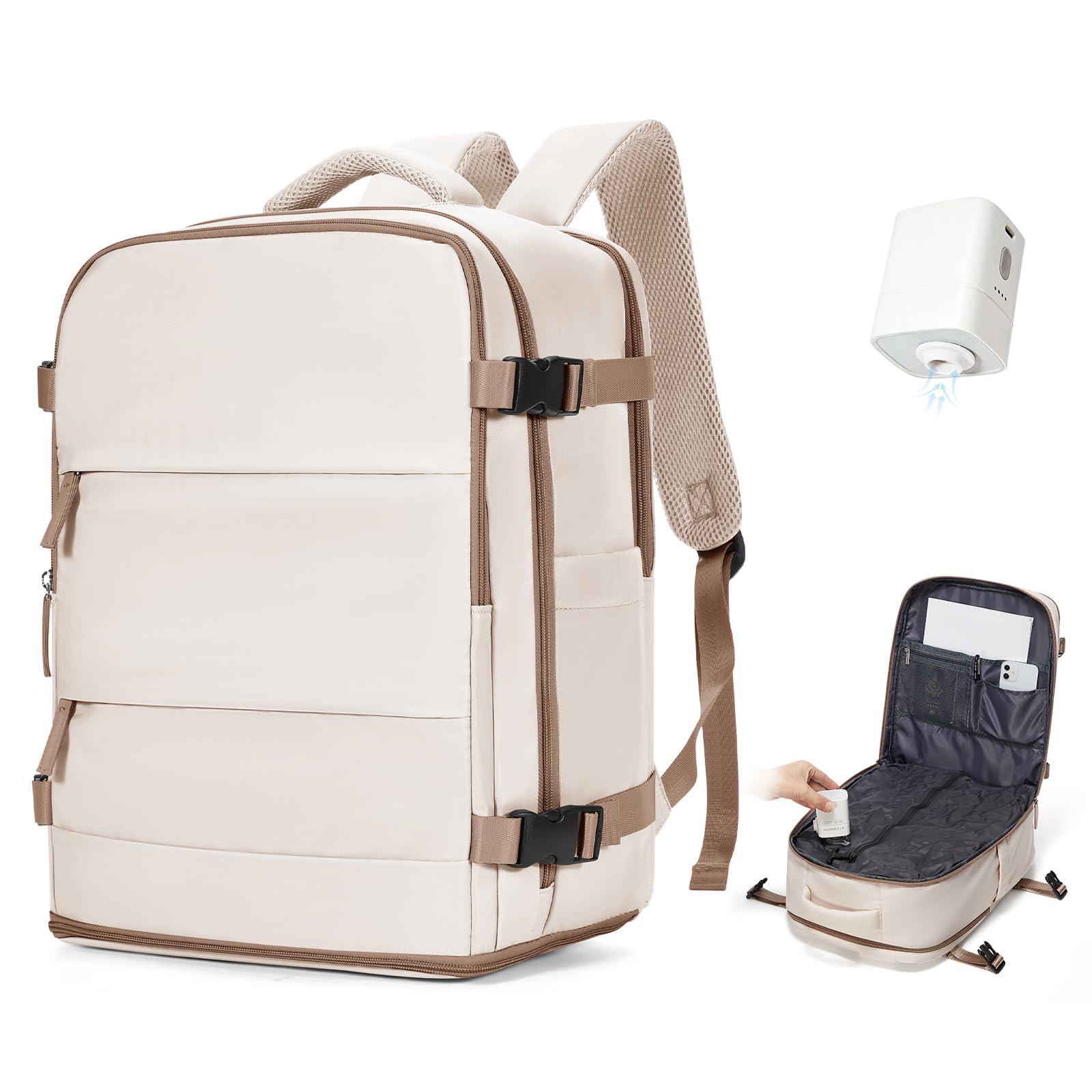 SZSYCN Vacuum Backpack Travel Bag With Pump Ryanair Cabin Bags 40x30x20 Underseat Ryan Air Hand Luggage 40 x 20 x 25 Carry On Baggage For Flights Backpack With Compression System — view 41