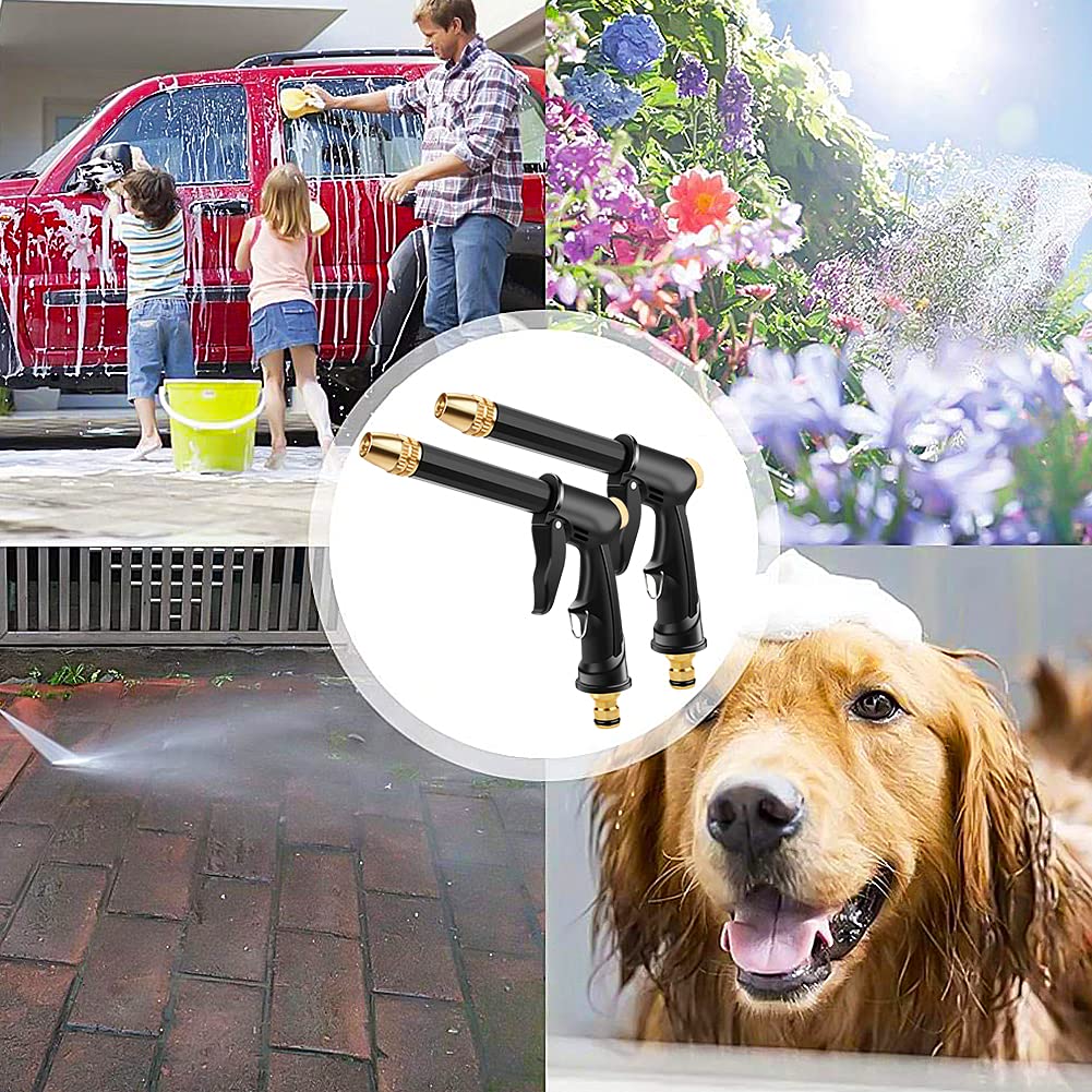 Pistola a spruzzo per tubo da giardino ad alta pressione per irrigazione delle piante, lavaggio auto e doccia di animali domestici