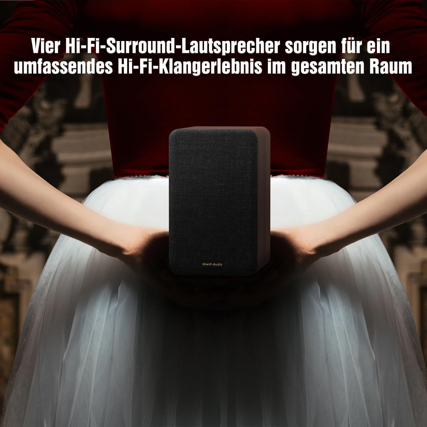 Flaggschiff echtem 5.1.4 HiFi Soundbar für TV Geräte mit Dolby Atmos | 900W Heimkino Surround Sound System, Center-Lautsprecher mit 4 Surround-Lautsprechern, 25-Hz-Subwoofer, HiFi-Frequenzweiche