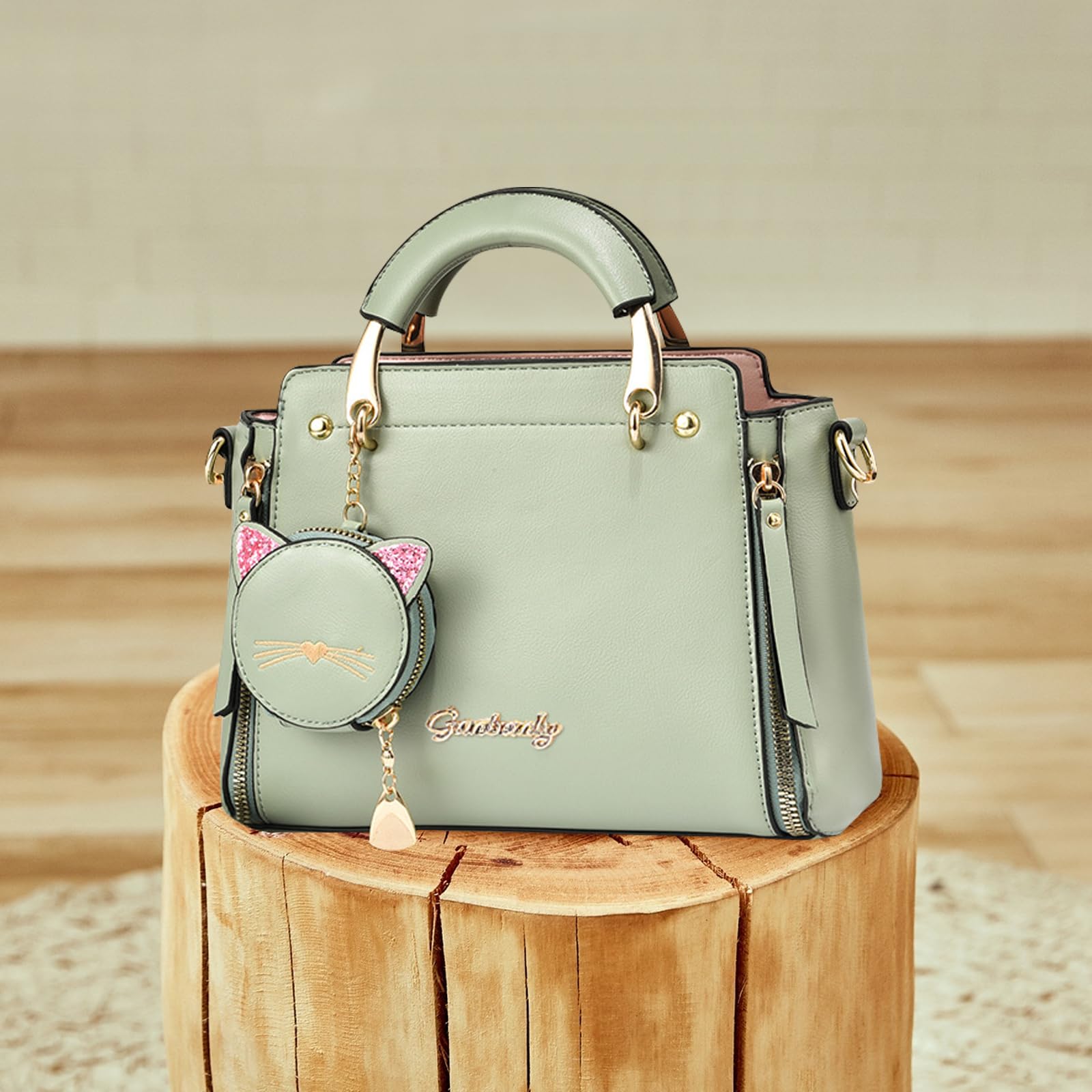 NICOLE & DORIS Borse Donna Tracolla Piccola Borsa Crossbody Borse a Spalla di Pelle PU Versatile Borse Messenger Pochette Donna Con Portafoglio Verde
