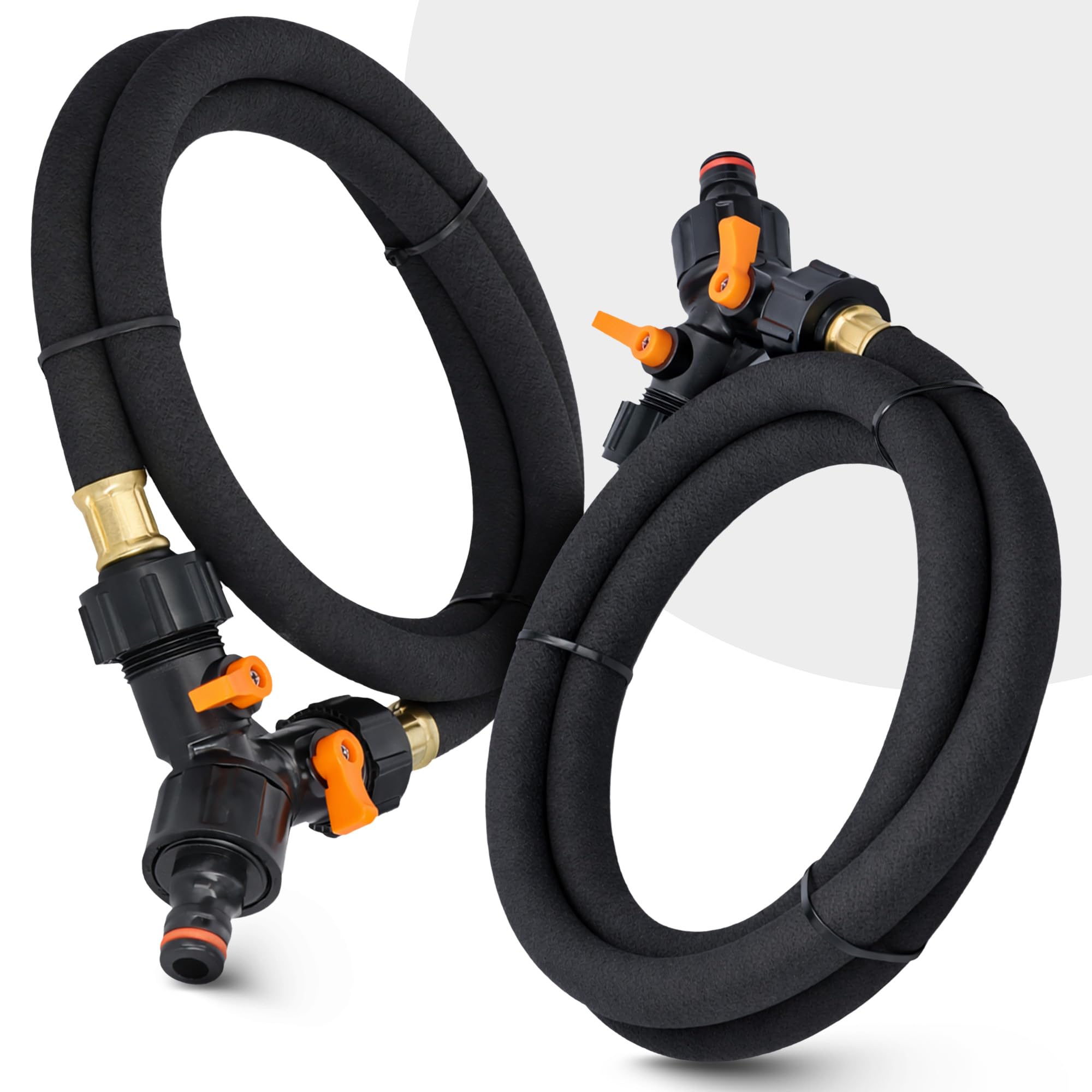 Instalguru Bewässerungsring 3 m Tropf Ring Baumring für Bäume Outdoor Pflanzen Sträucher Garten Tropf Bewässerung Bewässerungssystem mit Ventilen Kupplung