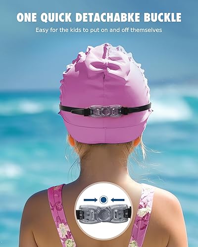 Miniatura 6 de Aegend - Gafas de natación de 2 unidades, gafas de natación para niños, niños y niñas de 3 a 14 años