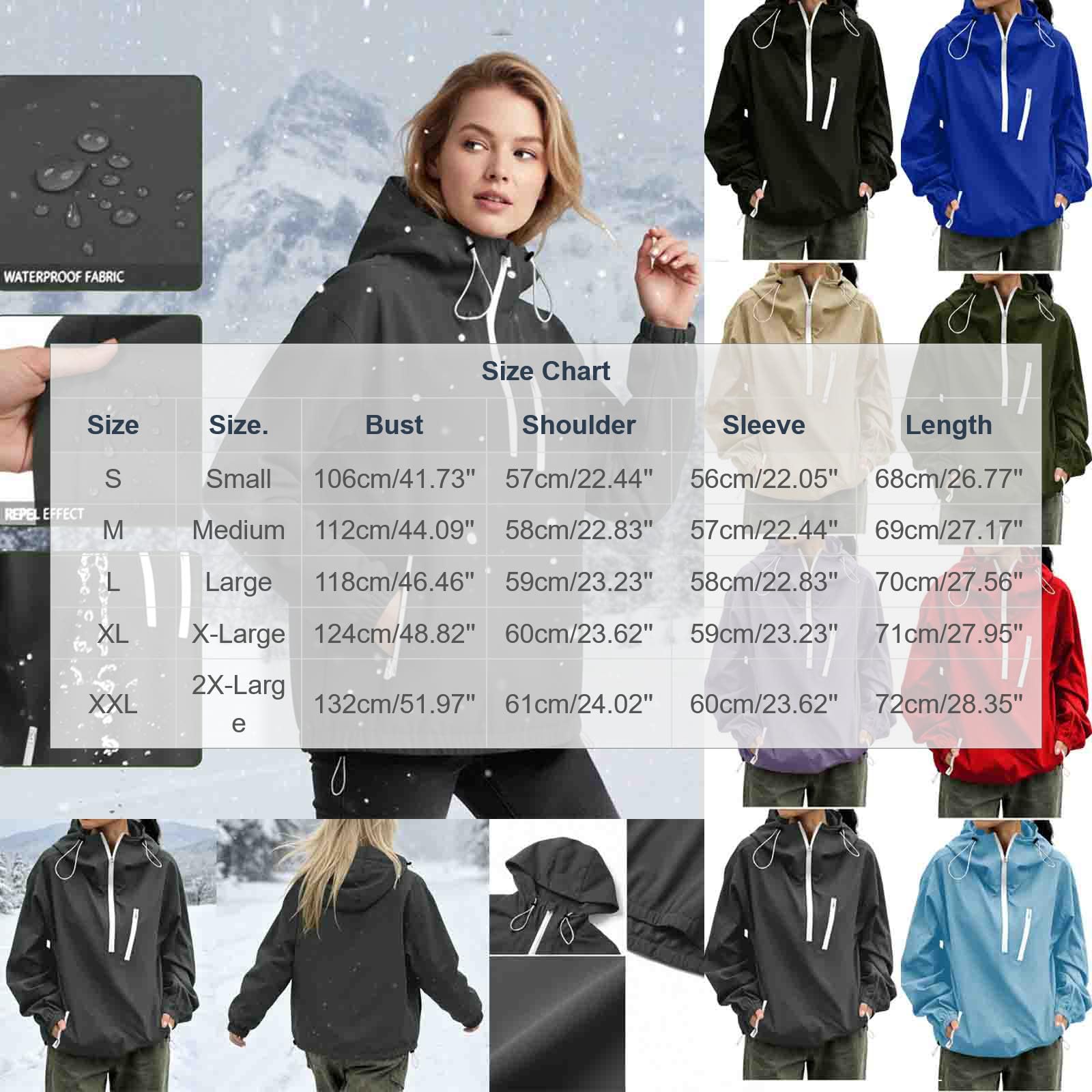 AACH Damen Regenjacke Wasserdicht Leicht Funktionsjacke mit Kapuze Hoodie | Fahrradjacke Damen, Laufen Windjacke, Atmungsaktive Kapuzenpullover, Einfarbig Softshelljacke, mit Taschen Outdoorjacke