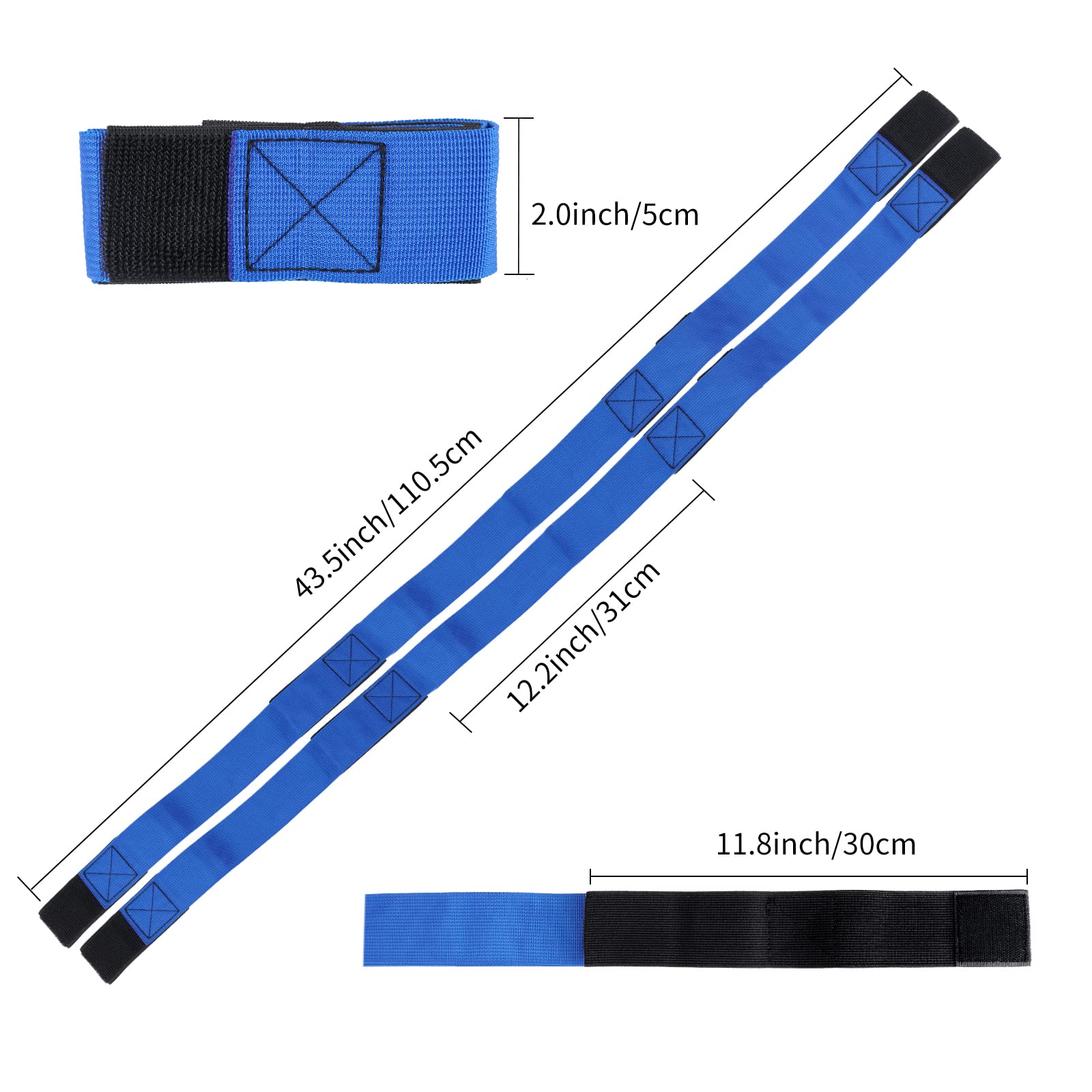 4 Legged Race Bands, 4 Legged Race Tie Rope Colorful Durable Firm Elastic for Kids Adults Relay Race Carnival Field Day Backyard Birthday Team Party Leg Bands Outdoor Game Outdoor Fun