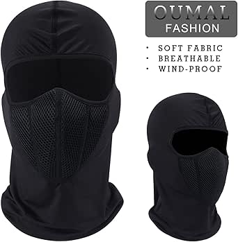 OUMAL Motorcycle Face Mask Windproof Cycling Mask Breathable Running Balaclava Hood for Men Women