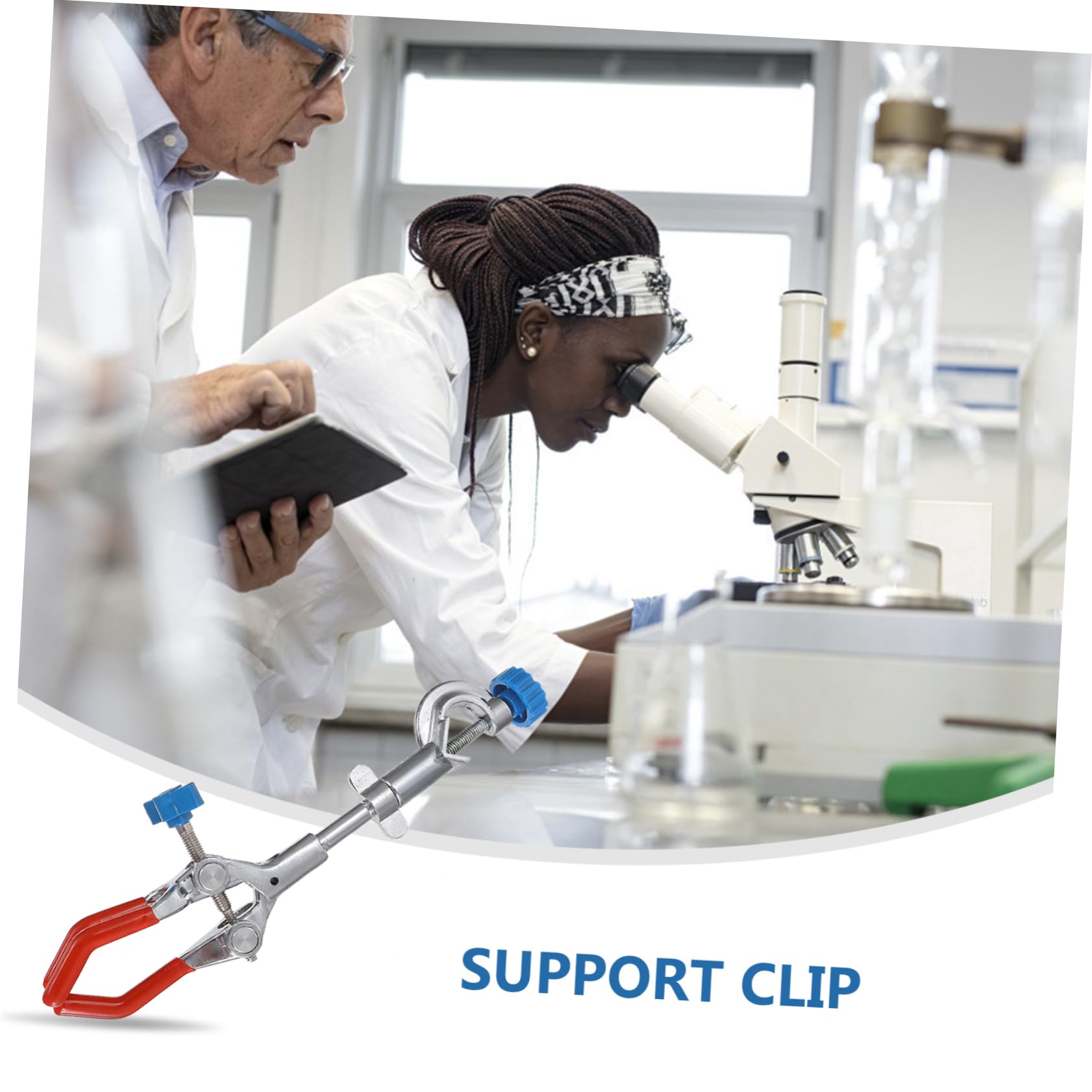 Cabilock 3 Pezzi Ganci per Esperimenti Scientifici Clip per Provetta e Beaker Strumento Fissaggio Pratico e Sicuro Accessorio da Laboratorio