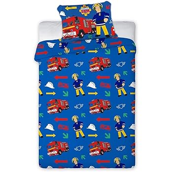 fireman sam cot duvet set