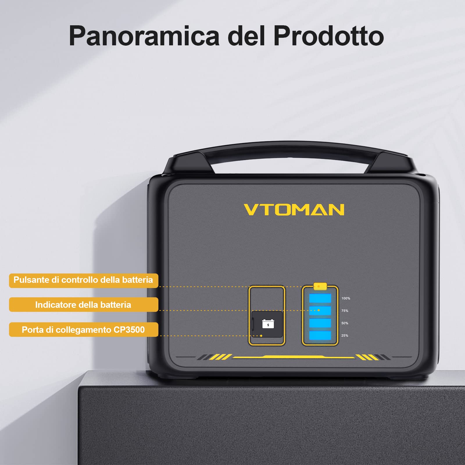 VTOMAN Jump 1500 Extra Battery 1548Wh – LiFePO4 Extra Battery